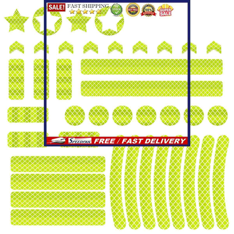 Reflective Stickers Kit Reflector Decals for Motorcycle Helmet Bike Strolle