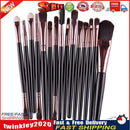 15Pcs Makup Brushes Tool Set Eyeshadow Eye Brush Kitsï¼Black Coffeeï¼ Newly