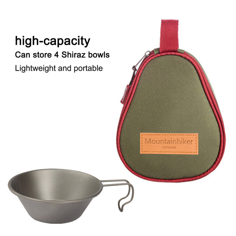 Outdoor Camping Plate Bowl Storage Bag Carry Organizer for Hiking Travel Picn