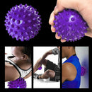 PVC Spiky Ball Trigger Point Fitness Hand Foot Pain Relief Ball (Purple)