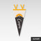 Outdoor Camping Bunting Pennant Garland Tent Scene Layout Triangle Hanging