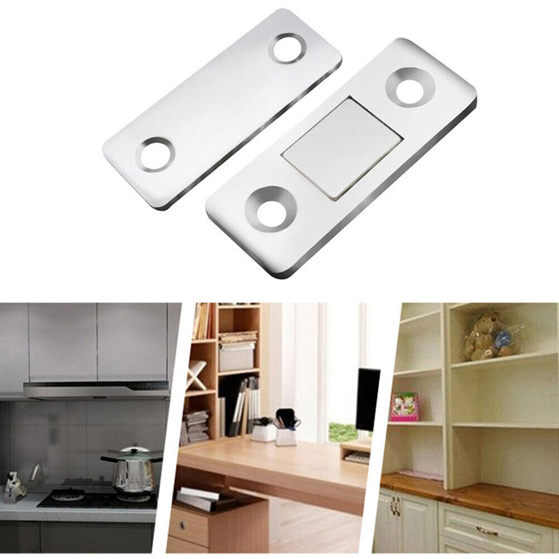 1 Set Magnetic Cabinet Catches Magnet Door Stops Concealed Closet Closer