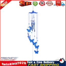Butterfly Bell Wind Chimes Creative Home Yard Garden Hanging Decor(Blue) Newly