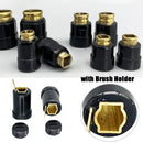 Grinder with Brush Holder Power Tool Parts Carbon Brush Cover Rubber Nut Holder