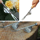 Heavy Duty Hand Weeder Weeding Weed Remover Puller Forks Metal Tool Garden E3H7