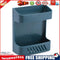 Wall Mounted Remote Control Storage Box Home Phone Holder Case Stand (Blue)
