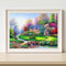 Hand Painted DIY Countryside View Oil Canvas Paint By Numbers Drawing Kit