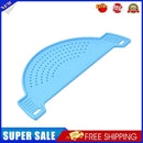 Plastic Drain Basket Wash Rice Fruit Filter for Jar Leakproof Baffle (Blue)
