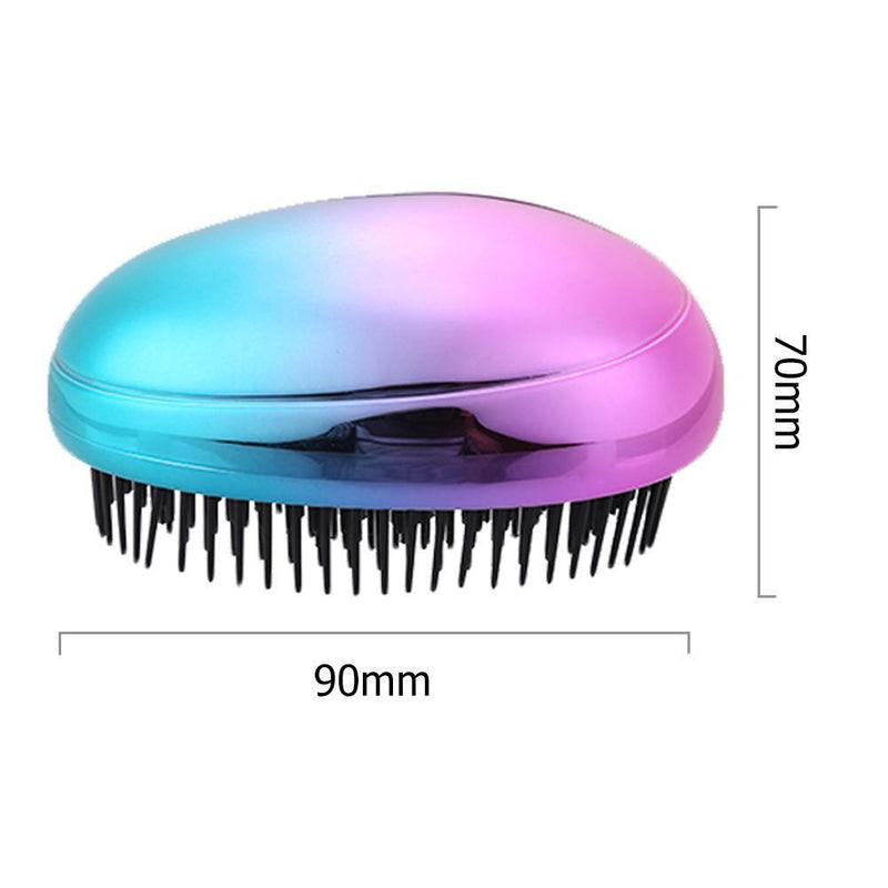 Egg Massage Comb Straight Salon Hairbrush Home Styling Tools (Multicolor)