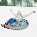 Ski Circle Inflatable Snow Sleds Snow Tube Sled with Handles and Bottom