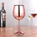500ml Metal Red Wine Glass Stainless Steel Cocktail Juice Drink Cup Party Goblet