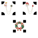 Badges Brooch Metal Pins Broches Christmas Broches Christmas Pin Metal Chain