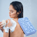 Bath Sponge Body Exfoliating Dead Skin Massager Cleaning Brushes (Blue) Newly