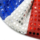 Fashion Sequins Crown Red White Blue UK Union Flag Queen's Jubilee Headband