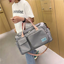 Retro Women Letters Fitness Sports Large Capacity Handbag Shoulder Messenger Bag