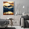 Frameless Oil Paint By Numbers DIY Forest Mountain Picture Craft Kit for Home