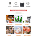 Thickened Camping Handheld Insulation Bag Portable Food Cooler Bags (Black)