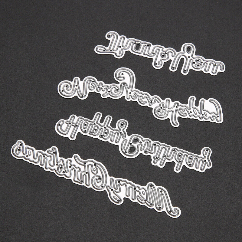 4pcs Scrapbook DIY Album Card Paper Card Maker Metal Die Cutting Newly