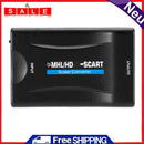 1080P HDMI to SCART Video Audio Upscale Converter Adapter for Smartphone HD TV