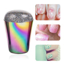 Colorful Transparent Silicone Seal Stamp with Cover DIY Nail Art Tools (01)
