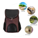 Pet Cat Carrier Backpack Breathable Travel Outdoor Shoulder Carry (Coffee) Newly