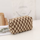 #A Pencil Case Knit Cosmetics Makeup Brushes Pen Toiletry Bags for Girls Adults