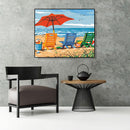 Painting By Numbers Kit DIY Beach Vacation Canvas Oil Art Picture Craft
