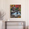 Hut by Waterfall Oil Paint By Numbers DIY Handpainted on Canvas Wall Art