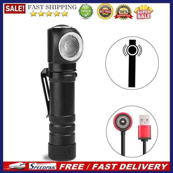 XHP50 LED Headlamp 40W Magnetic USB Rechargeable Flashlight Torch with Batt
