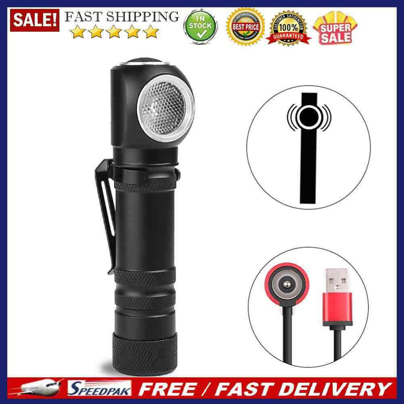XHP50 LED Headlamp 40W Magnetic USB Rechargeable Flashlight Torch with Batt
