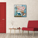 5D DIY Full Drill Diamond Painting Beach Cross Stitch Mosaic Kits Bedroom D