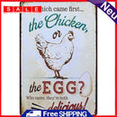 Chicken Eggs Letter Metal Plate Poster Bar Pub Tin Plates Painting Wall Signs