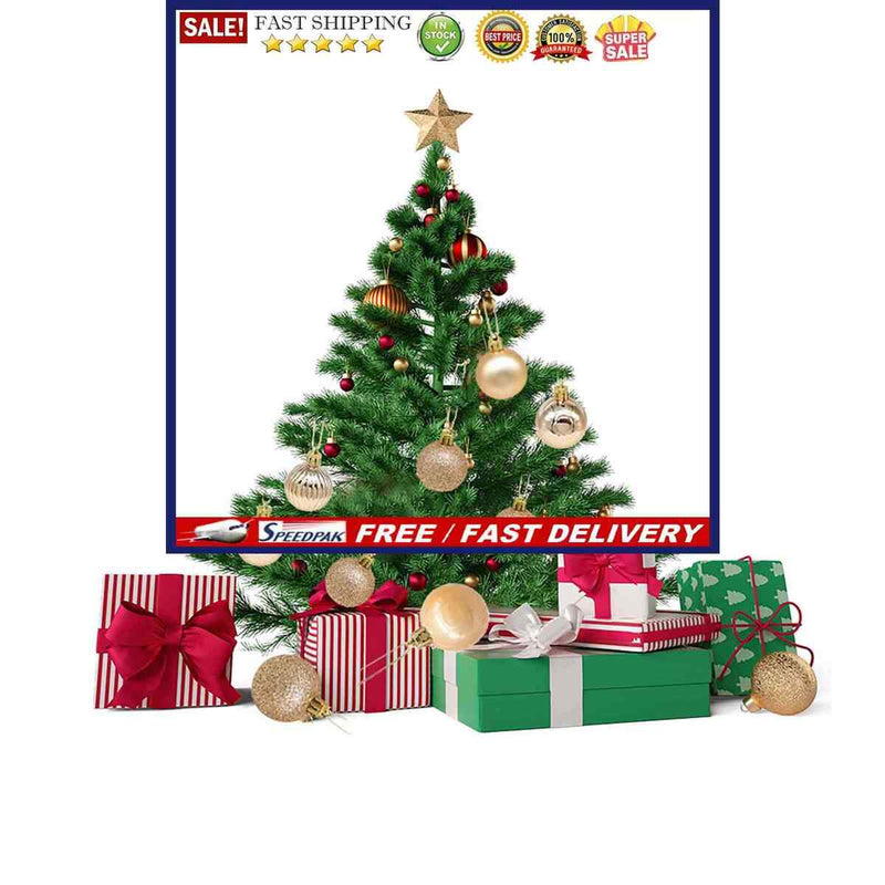 36pcs Christmas Baubles Electroplating PVC Christmas Ornaments Xmas Decorations