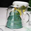 Glass Christmas Decorations Milk Cup With Cover Water Bottle Creative Mug