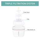 2L Automatic Pet Fountain, USB Powered Water Dispenser, with Water Level Wi