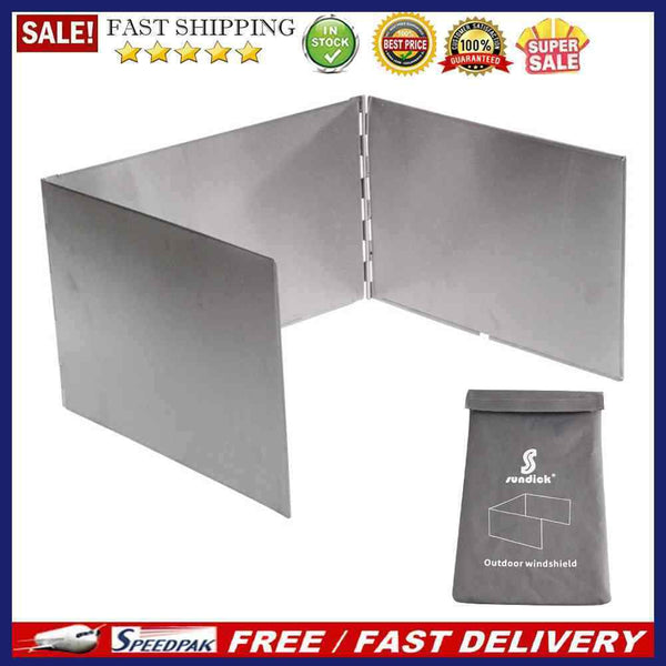 Foldable Gas Stove Wind Shield Outdoor Camping Cooking Windproof Wind Scree