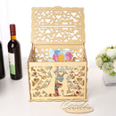 DIY Wooden Wedding Card Boxes Business Card Wood Box Holder Wedding Supplies