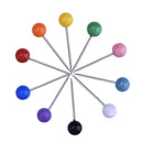 School Home Decor Plastic Head with Steel Point Map Tacks Push Pins Thumbtacks