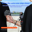 For DJI Action 2 Microphone Audio Adapter Cable Camera Type-C to 3.5mm Wire