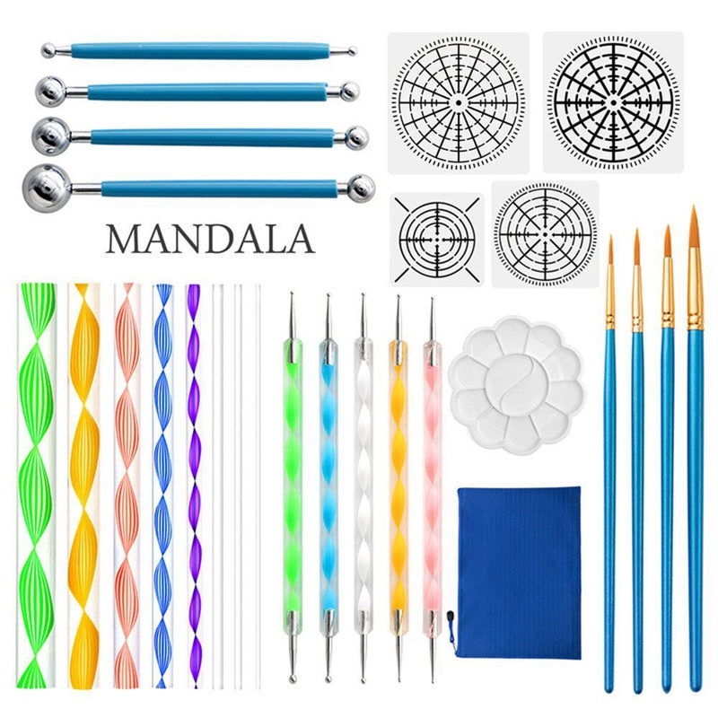 DIY Clay Pottery Stone Art Pen Mandala Dotting Tool Ceramic Tool Painting Brush