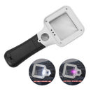 5x 45x Reading Jewelry Magnification Loupe Banknote Inspection 3LED+UV Magnifier
