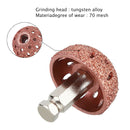 #A Repair Tool Wooden Handle Defined Teeth Wheel Kit with Grinding Tip for Truck