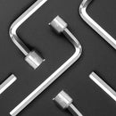 Steel Nut Wrench Straight Groove Plate Nails Screw Install Tool Spanner for Bike