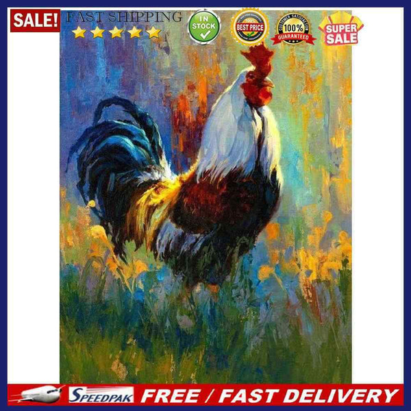 Rooster Oil Paint By Numbers Kits Canvas Drawing DIY Coloring Picture for A