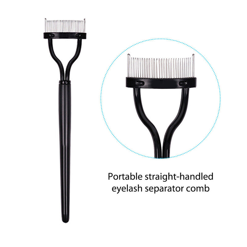 Steel Eyelash Separator Comb Eyelash Brush Comb Gifts for Beauty Makeup Cosmetic