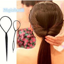 Pin DIY Ponytail  Hair Braid Tool Hair Styling  Bun Roller Maker Twist Curler