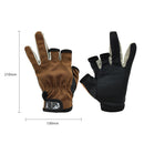 1 Pair Outdoor Sport Fishing Equipment Three Finger Cut Fishing Gloves Anti-Brief