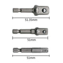 3pcs Hex Shank Drive Screwdriver Drill Bit Electric Socket Wrench Adapter Newly