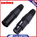 ALLOYSEED 1 Pair XLR 3-Pin Female Jack/Male Male Male Audio Microphone MIC Aud