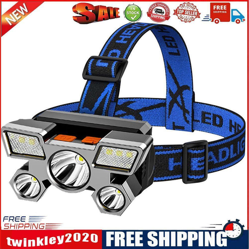 350LM LED Headlamp USB Rechargeable Waterproof Outdoor Fishing Headlight